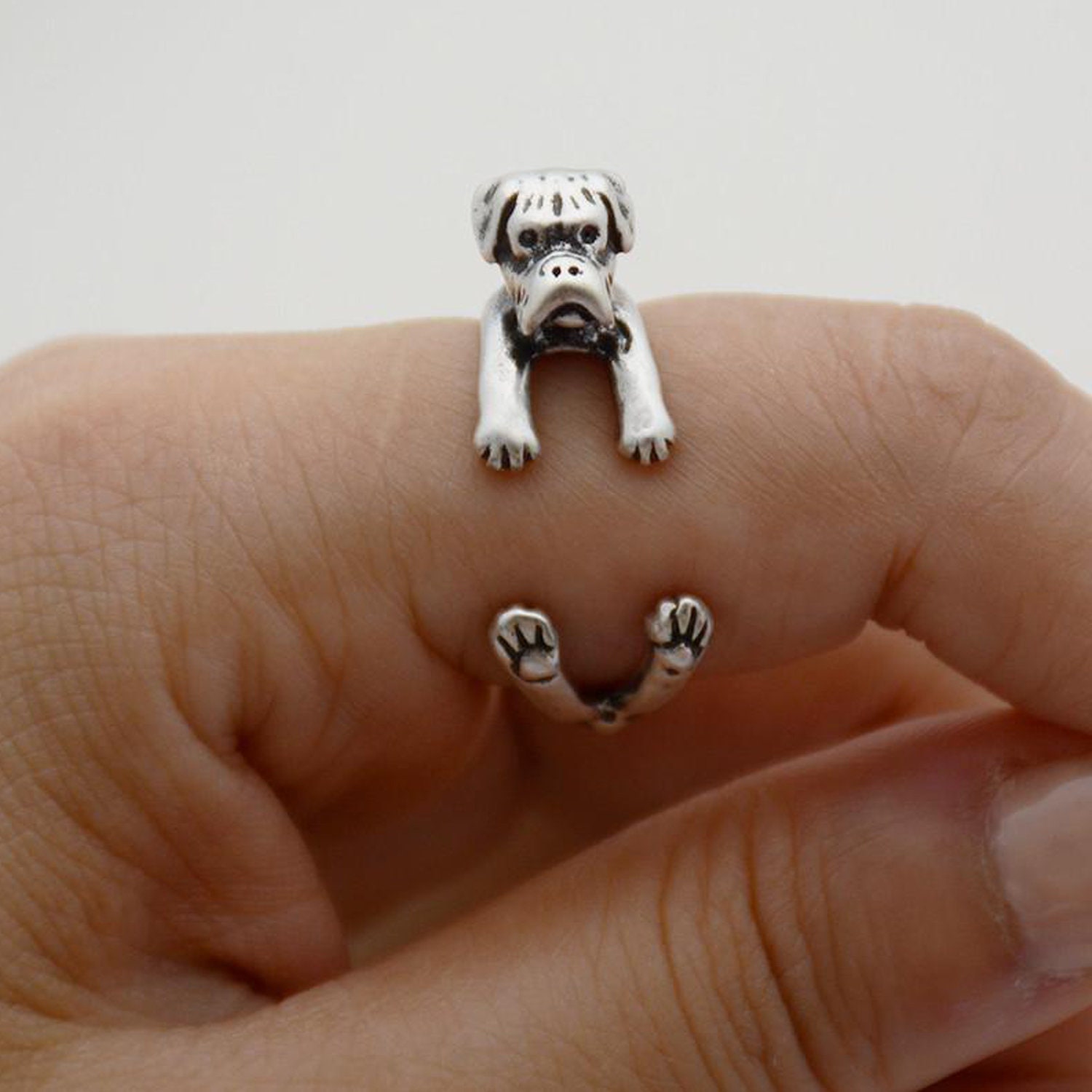 Boxer Ring Adjustable Ring Boxer Jewelry Pet Jewelry Dog Etsy