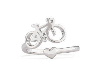 Bike Ring, Adjustable Ring, Bike Jewelry, Sport Ring, Sport Lovers, Sport Gift