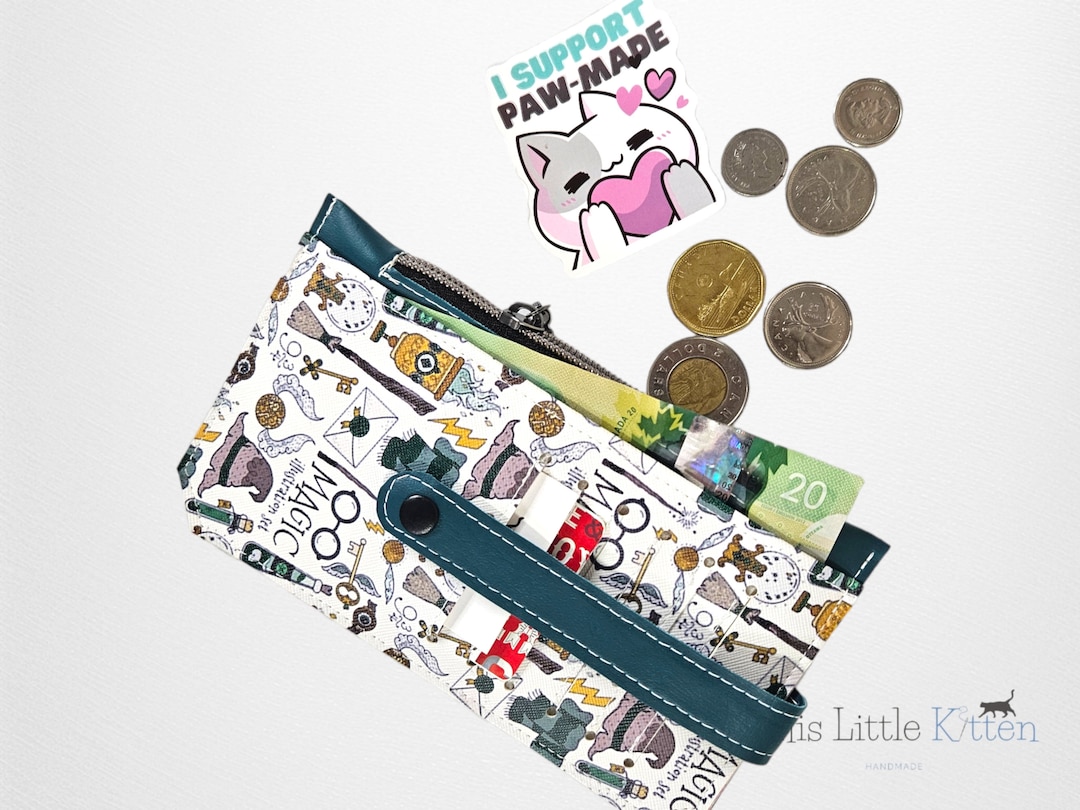 Magic Wizard Wallet / Purse Pal Wallet / Vinyl Wallet / Womens Wallet