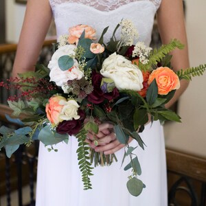 Wedding Bouquet, Burgundy, Peonies, Boho Bouquet, Rose Bouquet, Garden fresh Bouquet, Brides Bouquet, Wedding Bouquet, Bride Maid Bouque