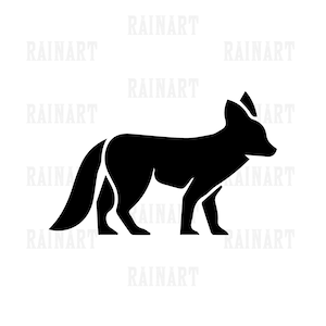 Fox 6 Svg - Fox Silhouette - Animal Svg - Clipart for Kids