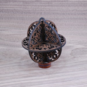 3D Christmas Ornament &quot;Squares&quot; 3mm (1/8 inch)