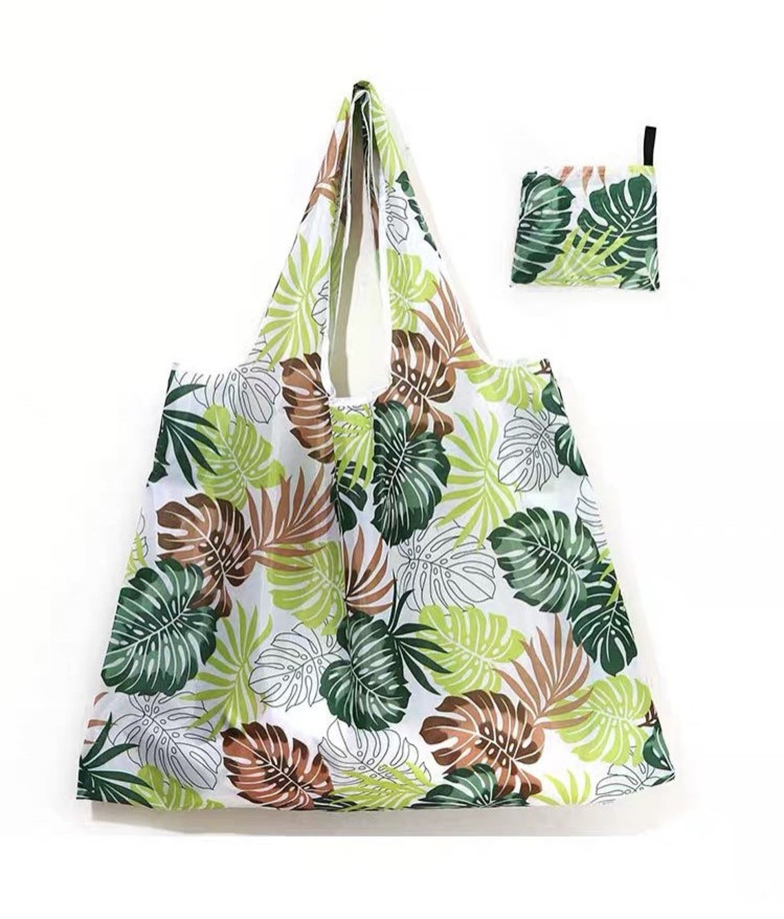 Eco Foldable Shopping Bag Hawaiian style Reusable Grocery Etsy