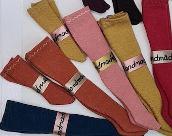 Tights for Blythe dolls, Thigh Stockings for Blythe, Knee Socks for Blythe, Socks and Short Socks. Color 84-97