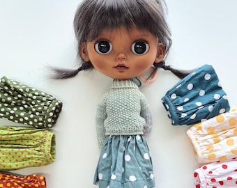 Skirt for Blythe, Handmade Skirt for Blythe, Blythe doll clothes, Blythe Skirt.