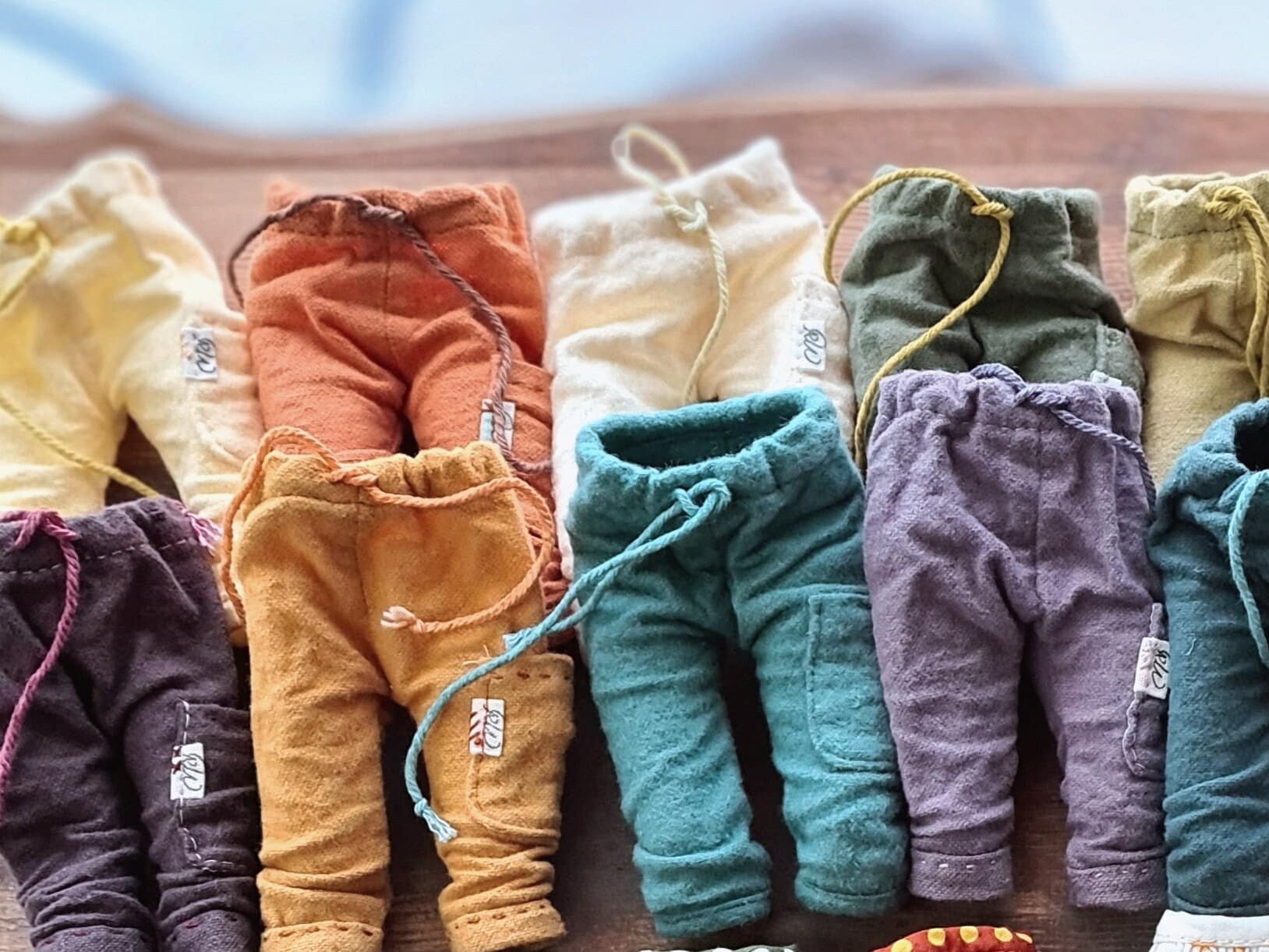 Pants for Blythe, Handmade trousers for Blythe, Blythe doll clothes.