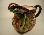 Ceramic Fishing Basket pitcher