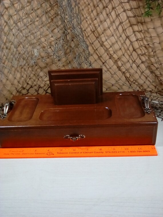 Wooden Table Top Organizer Traywith Drawer Wooden Table Top Organizer Traywith