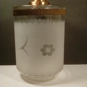 Vintage frosty light replacement cylinder style pendant/ swag globe