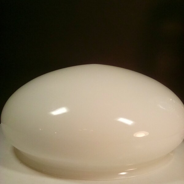 Milk Glass mushroom style Ceiling light replacement globe