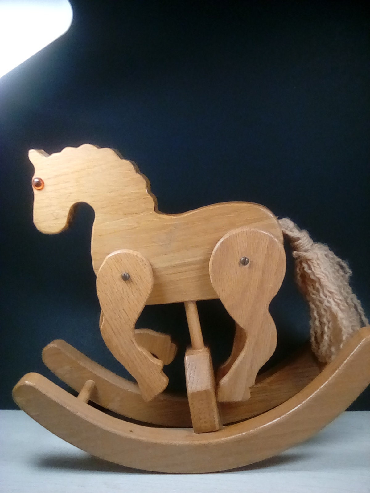 small wooden rocking horse