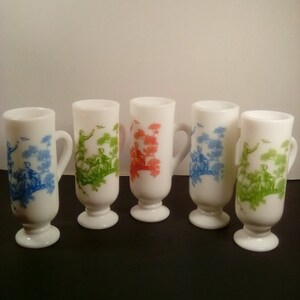 5 Irish continental  cups / mugs