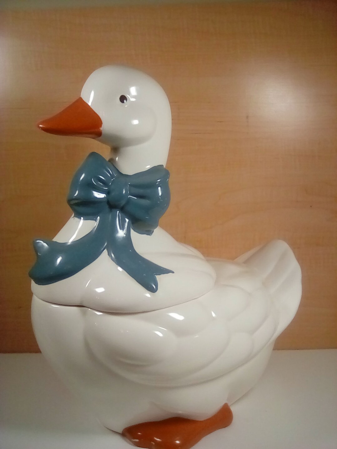 Vintage Large Ceramic Duck Cookie Jar - Etsy
