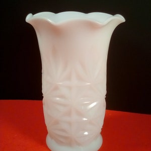 Hazel Atlas Anchor Hocking Milk glass vase