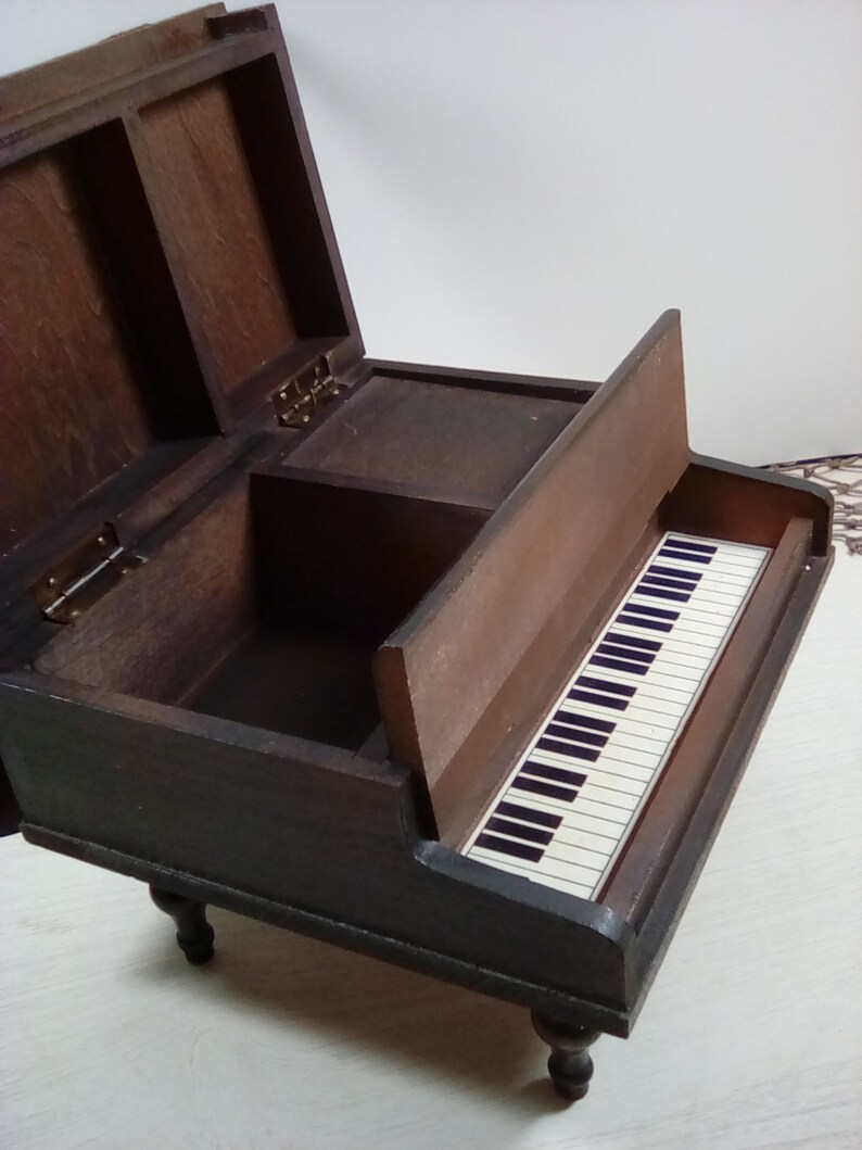 Toyo Piano Wood Jewelry/ Music Box Etsy