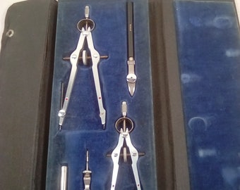 Vintage RICHTER Kopernikus VII Precision Drafting Kit, Compass Tool Set ...