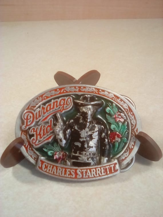 Vintage 1995 DURANGO KID Charles Starrett Belt Buckle