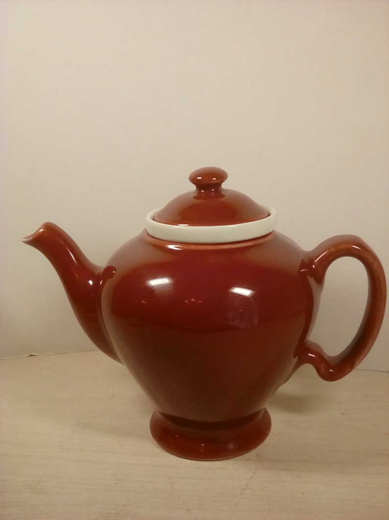 Mccormick Baltimore Md. Burgundy Tea Pot Etsy