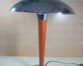 Mid century mushroom shape shade desk top electric table lamp