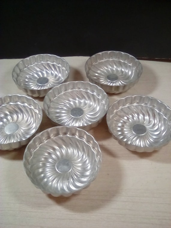 Vintage Metal Jello Molds 6 Etsy