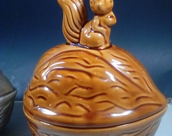 Vintage squirrel candy dish