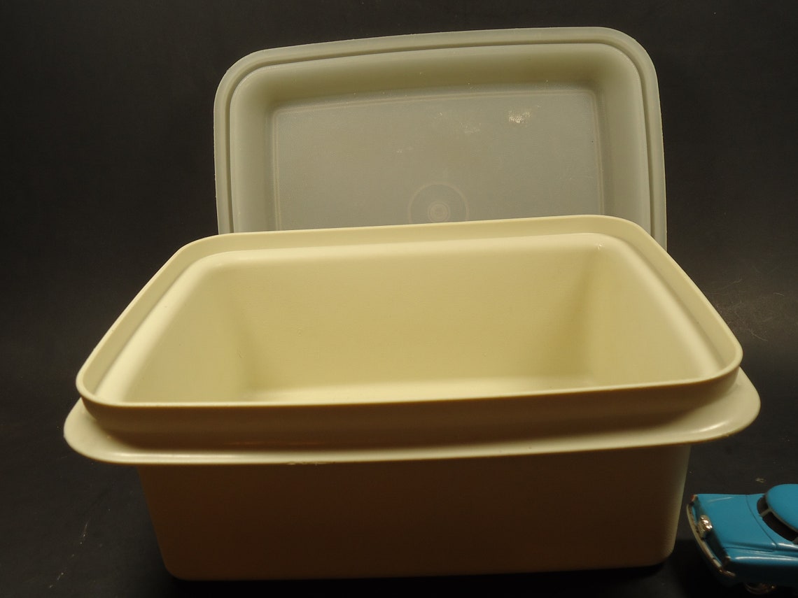 Tupperware Rectangular Storage Container Etsy
