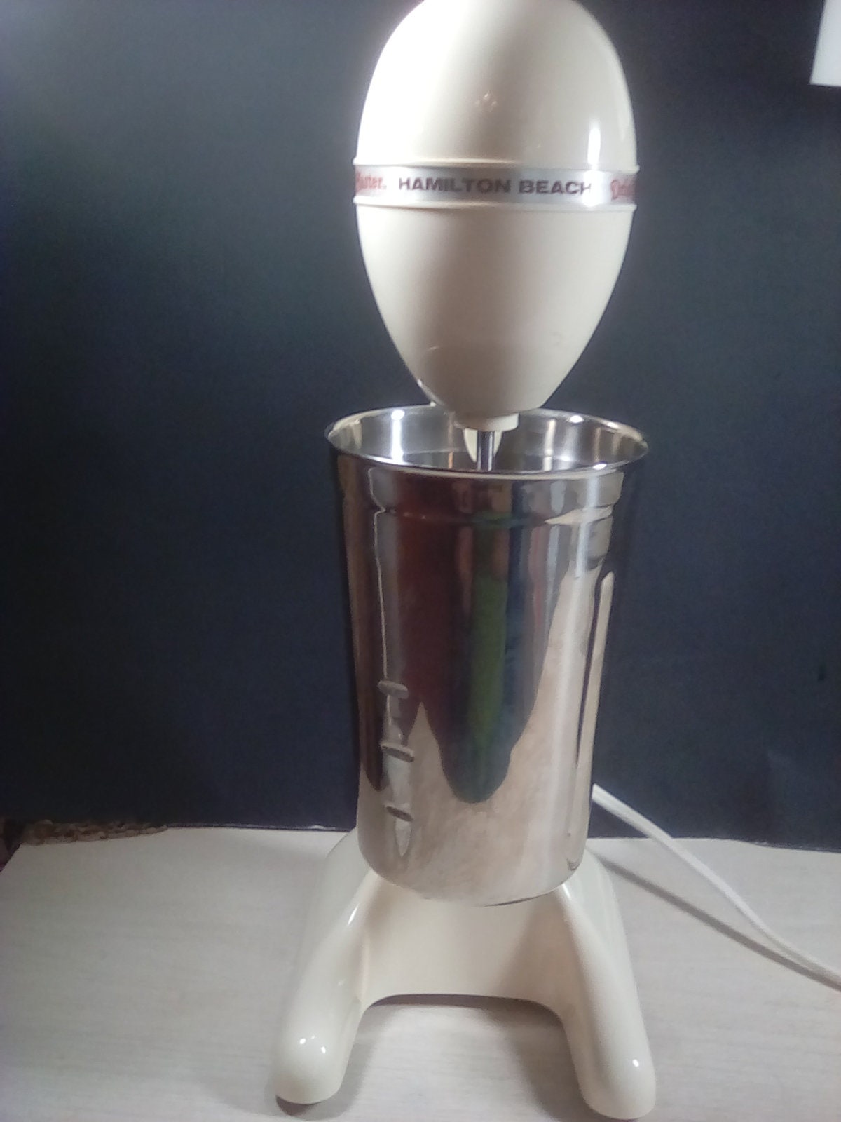 Vintage Champion Milk Shake Malt Mixer, Model K Turquoise and Chrome With  Kar-lac Mixserv Glass Tumbler, Made in USA, Tested and Working 