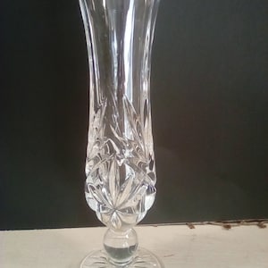 Press glass  bud vase