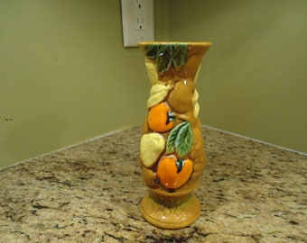 Ceramic fruits theme vase