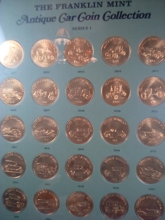 The Franklin Mint Antique Car Coin Collection Series 2 25 Coins 1901 1925 Engetic Nl