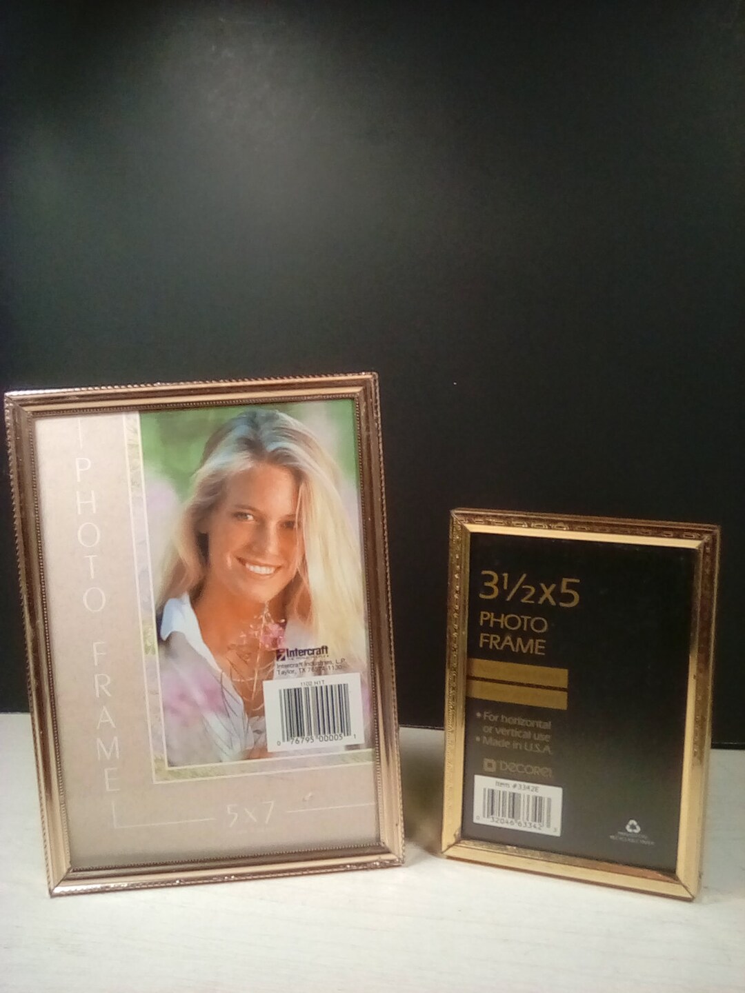 2 Color Base Frame 2 Brass Color Photo Frame - Etsy