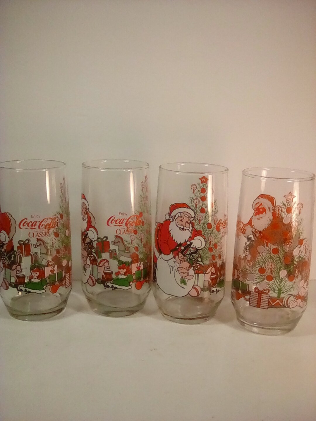 Coca Cola Christmas Glassesnull