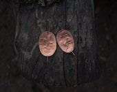 Electroformed money plant earrings, Silver dollar plant jewelry, Fairy earrings, Bridal earrings, Honesty Lunaria annua Seeds jewelry
