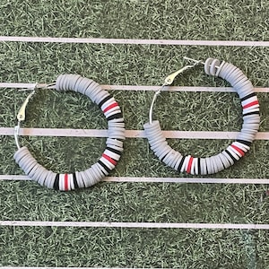 OHIO STATE Game Day Clay bead earrings