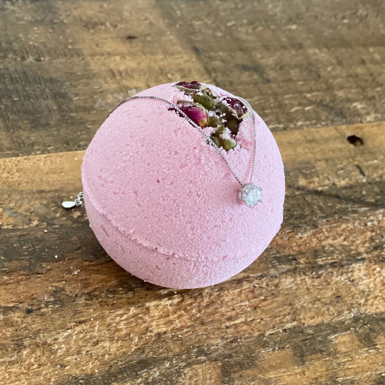 Aromatherapy Bath Bomb with Surprise Silver Jewelry Necklace Etsy