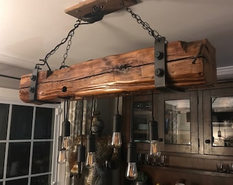 Wood Chandelier Etsy