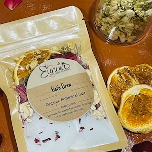 CALM Bath Brew, Organic Botanical Salt, Herbal, Bruja, Witch, Mystic, Self-Care, Body, Beauty, Ritual, Spiritual Ceremony, Handmade, Detox