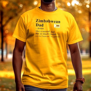 Zimbabwe Tshirt For Dad, Zimbabwean Shirt, Dad Definition Shirt