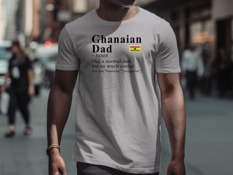 Ghana T-shirt For Dad, Ghanaian Heritage Shirt, Dad Definition Shirt, Ghana Gift Idea, Gift for Ghanaian, African Heritage Tee, African Gift Athletic Heather