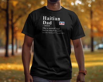Camiseta de la Herencia Haitiana, Camiseta con la Definición de Papá, Idea de Regalo para Haití, Regalo para Haití, Camiseta de la Herencia Caribeña, Regalo de la Cultura Caribeña