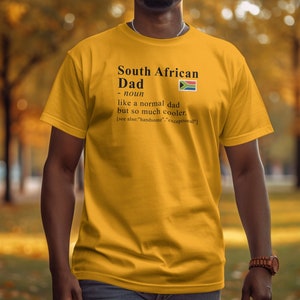 South African Dad Shirt – Funny South Africa Heritage Tee – Gift for South African Father – African Pride T-Shirt – Dad Definition Shirt
