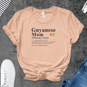 Guyana Mom T-shirt, Guyanese Heritage Shirt, Mom Definition Shirt, Guyana Gift Idea, Gift for Guyanese, Guyanese Heritage Tee, Guyanese Gift
