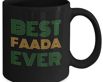 Jamaican Dad, Fathers Day Mug, BEST FAADA EVER, Jamaican Pride 11oz Funny Black Coffee Mug - Both Sides Printed