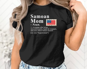 Camiseta con definición de mamá samoana, camiseta samoana, camisa samoana, sudadera samoana, sudadera con capucha samoana, suéter samoano, definición de mamá samoana
