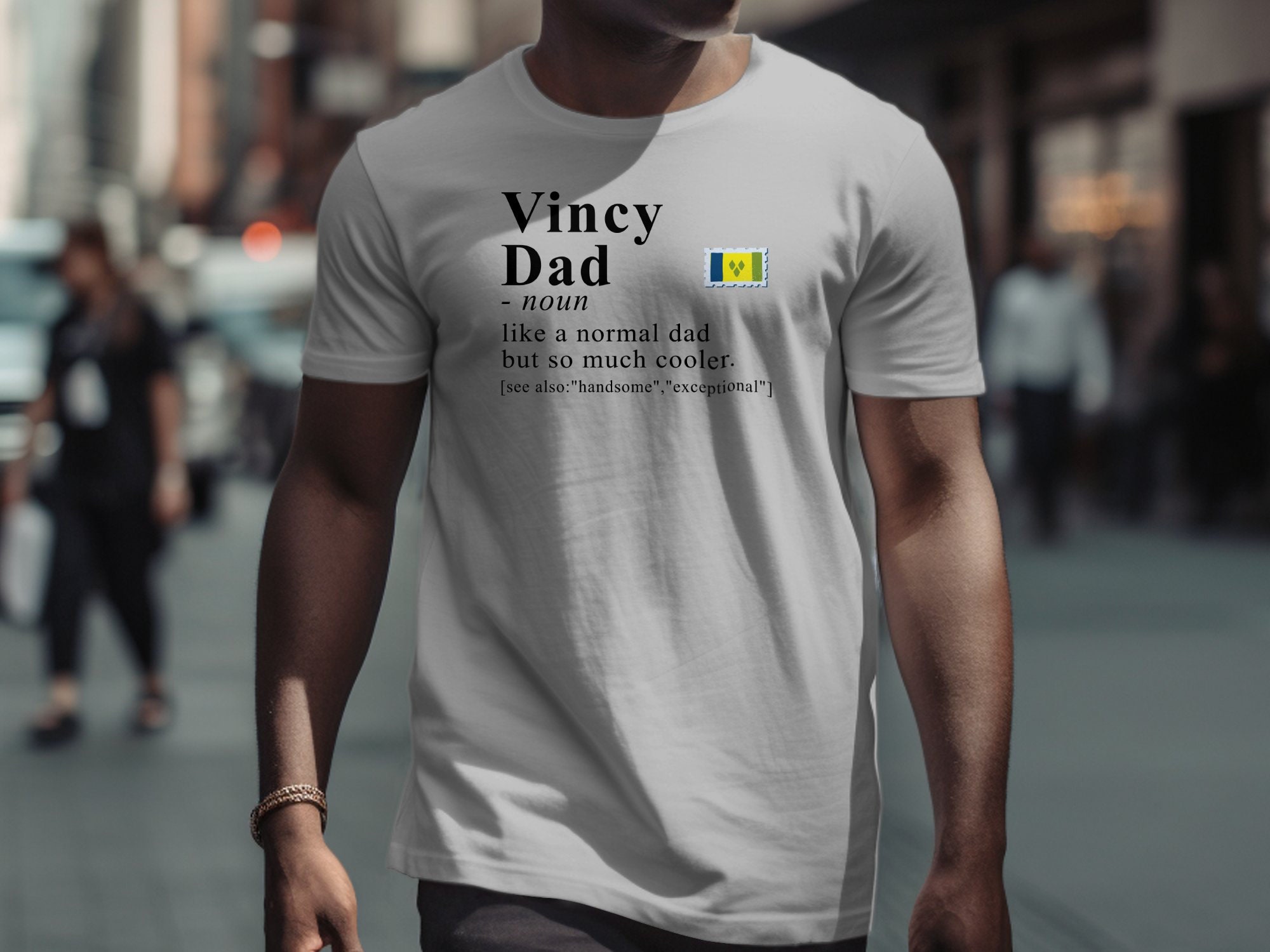 St Vincent T-shirt For Dad, Vincy Heritage Shirt, Dad Definition Shirt, St Vincent Gift Idea, Gift for Vincy, Caribbean Heritage Tee