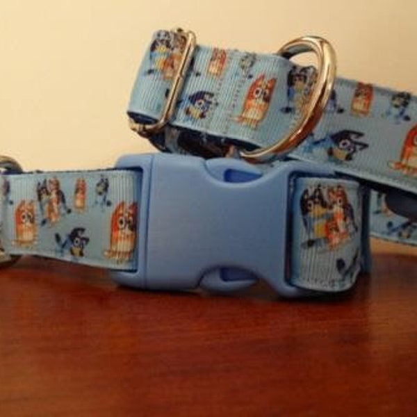 Bluey & Bingo Adjustable Dog Collar in Four Sizes and/or Lead
