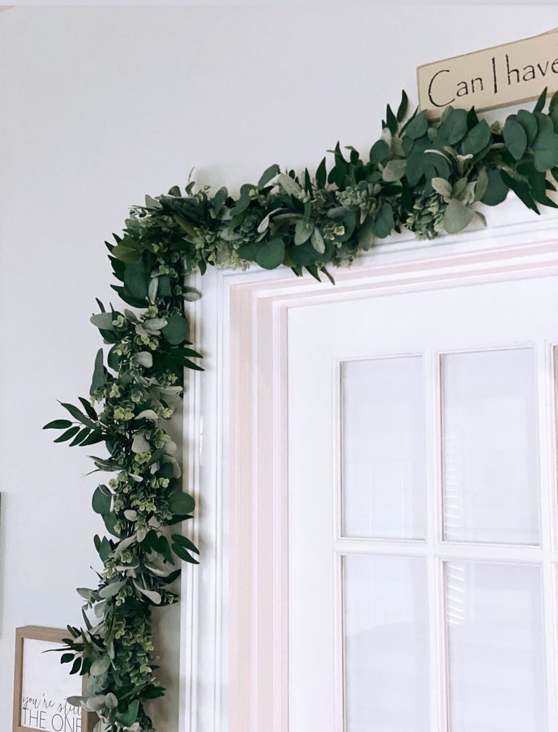 Artificial Eucalyptus Greenery Garland for Mantle Wedding Etsy