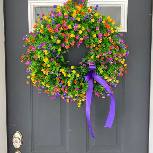 Unique Gift for her, Mothers Day Gift, Gift for Mom, Housewarming Gift, Gift for women,Summer Wreath, Spring Wreath, Farmhouse Door Wreath