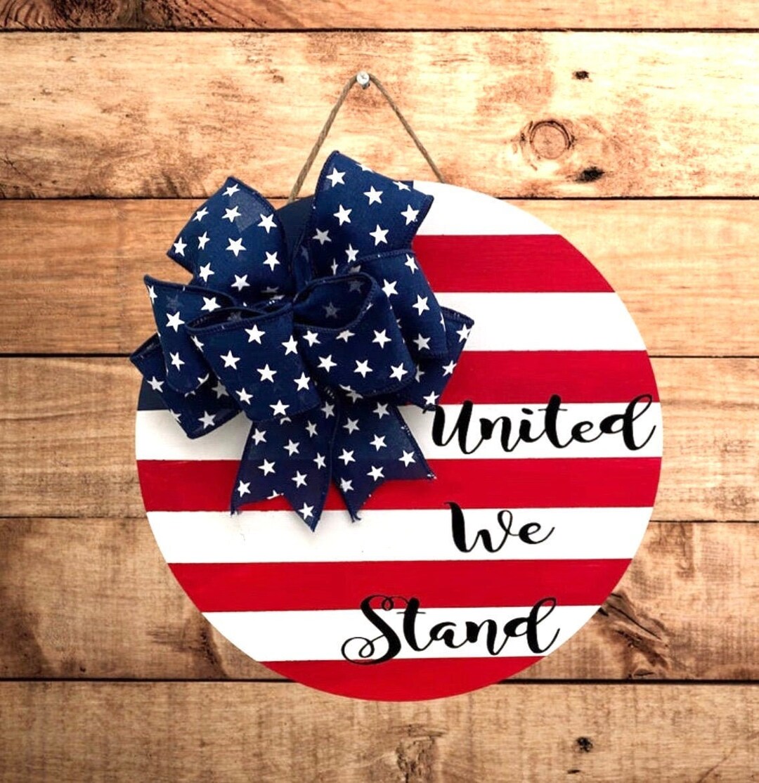 4th of July Wreath, USA Wreath, Patriotic Front Door Wreath , American ...