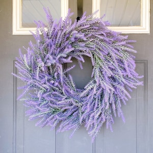 Unique Gift for her, Mothers Day Gift, Gift for Mom, Housewarming Gift, Gift for women,Summer Wreath, Spring Wreath, Lavender Wreath,